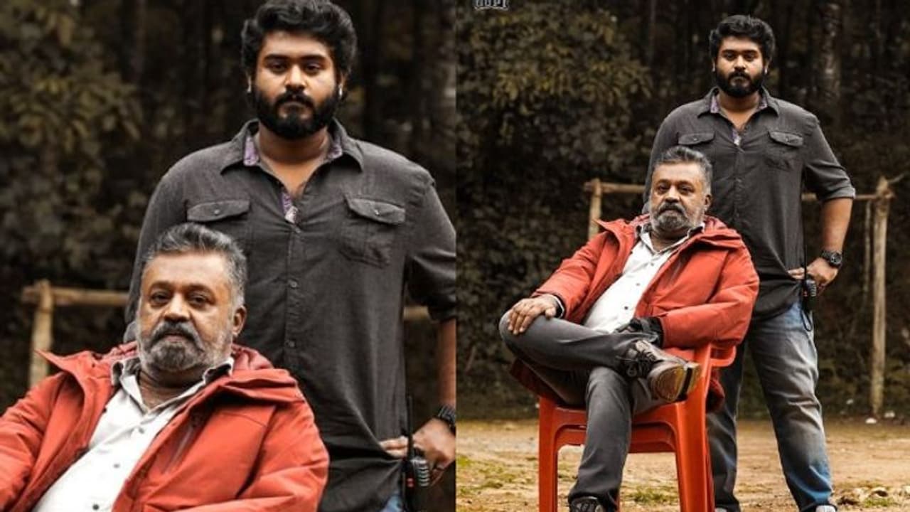 മാസ്സായി 'പാപ്പൻ', ഒപ്പം ​ഗോകുലും; അച്ഛനും മകനും രണ്ടും കല്പിച്ചാണല്ലോന്ന് ആരാധകർ