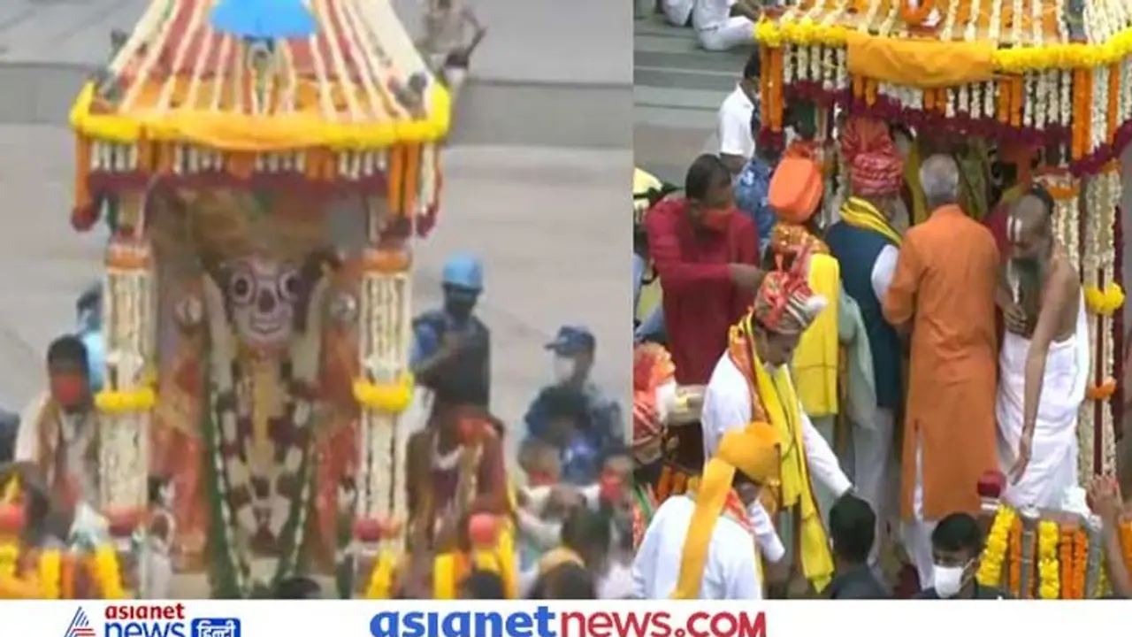 Jagannath Temple Rath Yatra begins in Ahmedabad with COVID restrictions