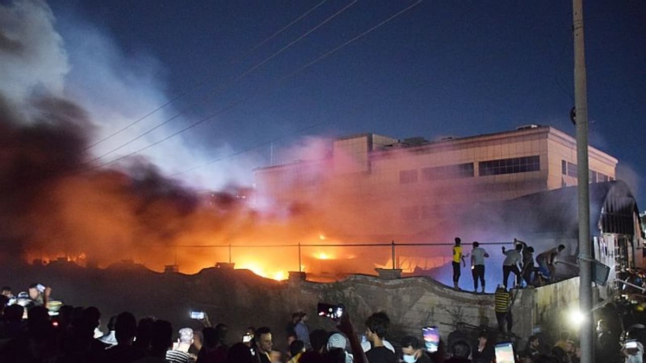 Over 50 dead in fire in Covid isolation ward in Iraqi hospital