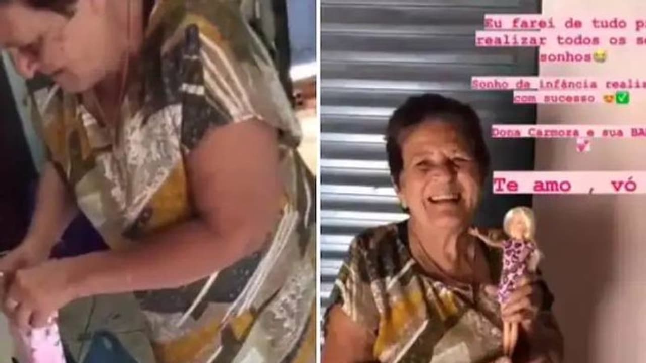 മുത്തശ്ശിക്ക് കൊച്ചുമകളുടെ സമ്മാനം ബാർബി ഡോൾ, കണ്ണ് നനയിക്കുന്ന വീഡിയോ മുത്തശ്ശിക്ക് കൊച്ചുമകളുടെ സമ്മാനം ബാർബി ഡോൾ, കണ്ണ് നനയിക്കുന്ന വീഡിയോ