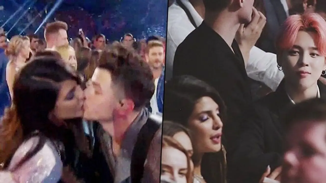 When Priyanka Chopra, Nick Jonas's kiss left BTS member Jimin shy (Watch Here) When Priyanka Chopra, Nick Jonas's kiss left BTS member Jimin shy (Watch Here)