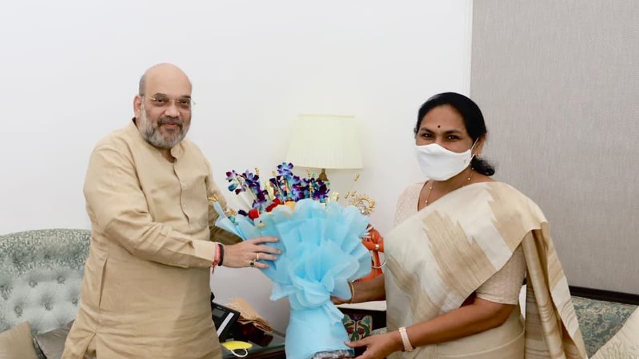 ಅಮಿತ್ ಶಾ ಭೇಟಿಯಾದ ನೂತನ ಸಚಿವೆ ಶೋಭಾ ಕರಂದ್ಲಾಜೆ!