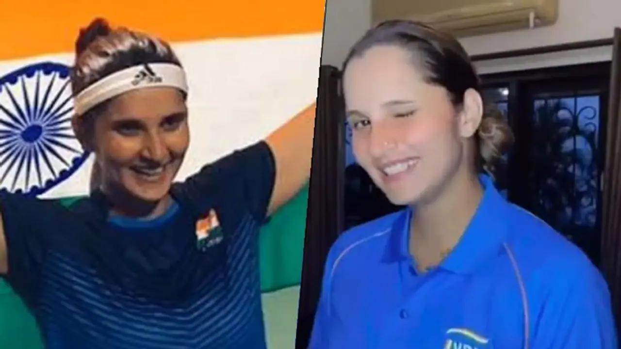 Sania Mirza dances donning Indian kit for Tokyo Olympics; watch video Sania Mirza dances donning Indian kit for Tokyo Olympics; watch video