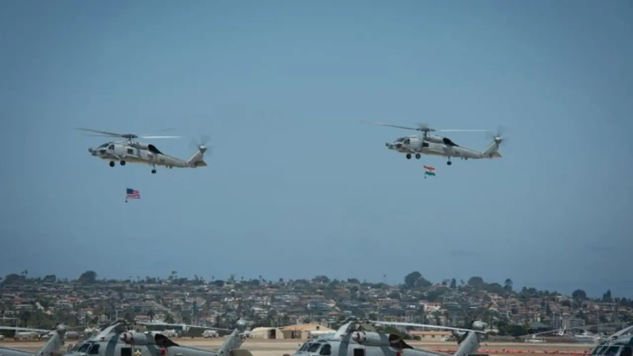 Indian Navy gets first batch of MH 60R multi role helicopters from US Indian Navy gets first batch of MH 60R multi role helicopters from US