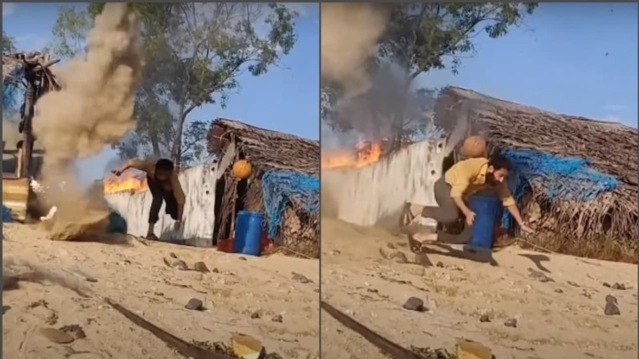 'മാലിക്കി'ലെ വെടിവെപ്പ് രംഗത്തിനായി ഫഹദ് എടുത്ത റിസ്‍ക്; വീഡിയോ