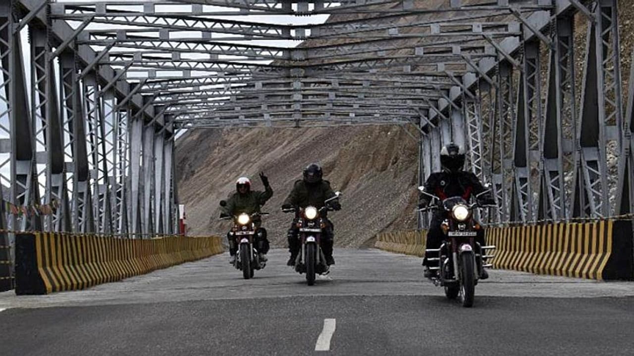 Motorcycle salute: Riding to the world's highest airstrip Motorcycle salute: Riding to the world's highest airstrip