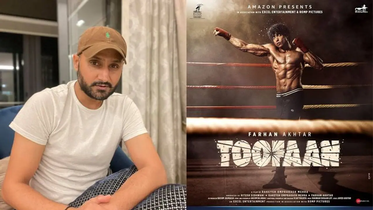 Harbhajan Singh gives a shoutout to Farhaan Akhtar's Toofaan (Watch video) Harbhajan Singh gives a shoutout to Farhaan Akhtar's Toofaan (Watch video)