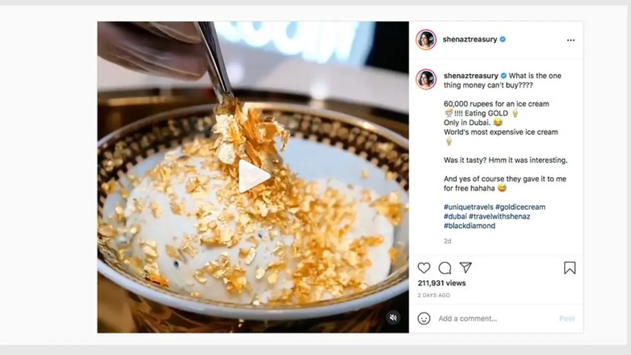'World's most expensive' ice cream topped with edible gold costs Rs 60,000 per scoop
