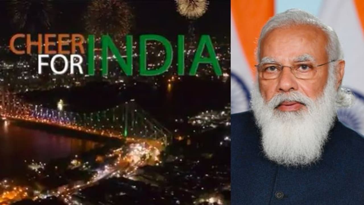 হাওড়া ব্রিজের অলিম্পিক সাজ দেখে মুগ্ধ মোদী, শেয়ার করলেন ভিডিও