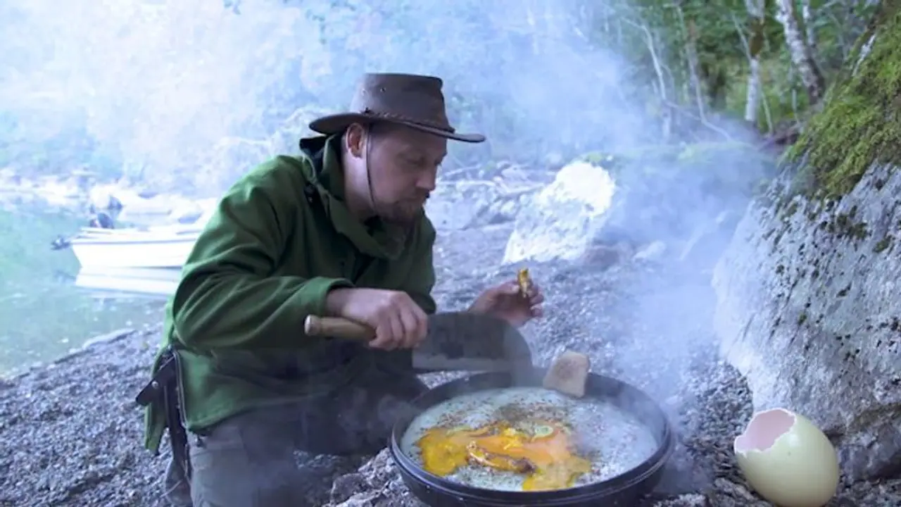 Ever seen an ostrich egg being cooked? Watch the video here