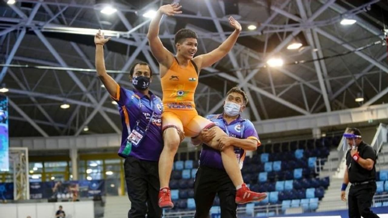 Priya Malik wins gold at Hungary's World Cadet Wrestling Championship Priya Malik wins gold at Hungary's World Cadet Wrestling Championship