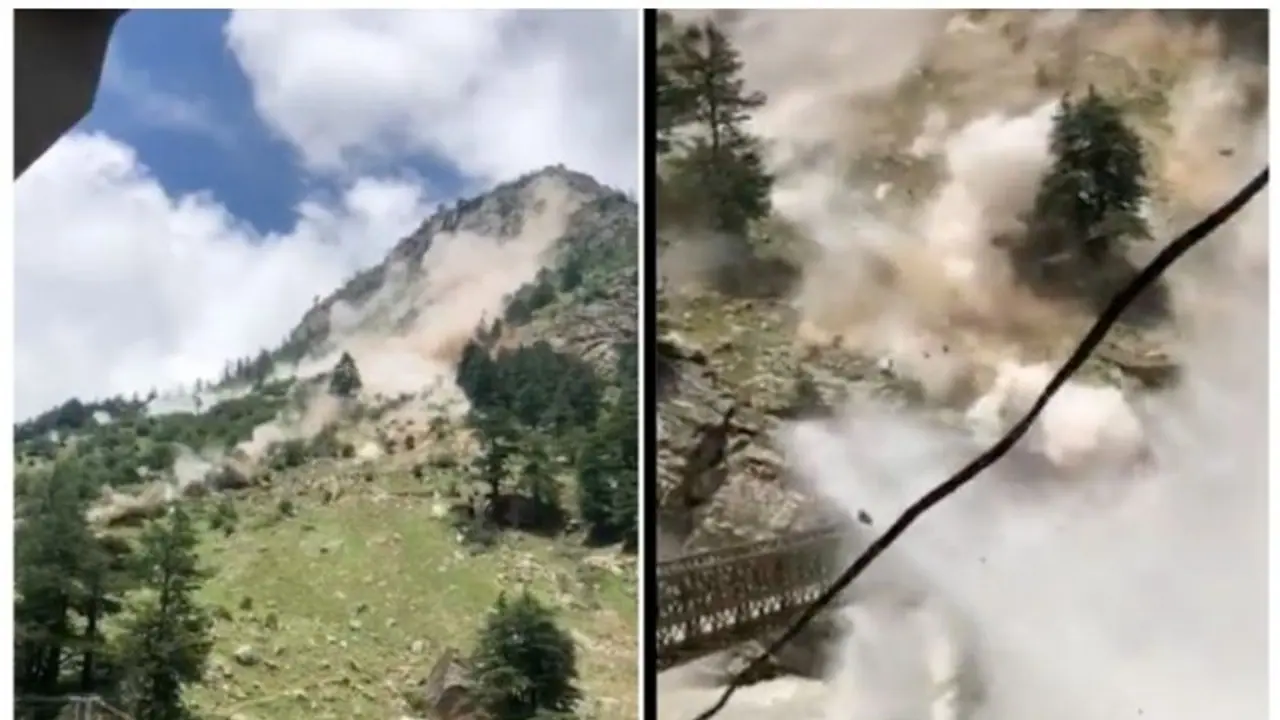 Terrifying video shows landslide in Himachal unleashing devastation