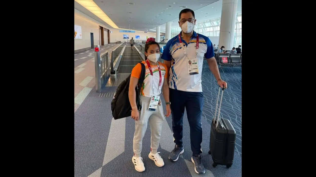 Weightlifting silver medallist Mirabai Chanu returning home from Tokyo Olympics Weightlifting silver medallist Mirabai Chanu returning home from Tokyo Olympics
