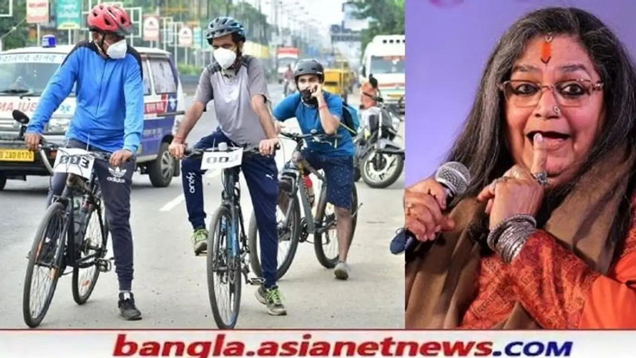 সাইকেল চলুক শহরে, পরিবেশ থেকে পকেট বাঁচানোর ফান্ডা উষা উথ্থুপের গানে সাইকেল চলুক শহরে, পরিবেশ থেকে পকেট বাঁচানোর ফান্ডা উষা উথ্থুপের গানে