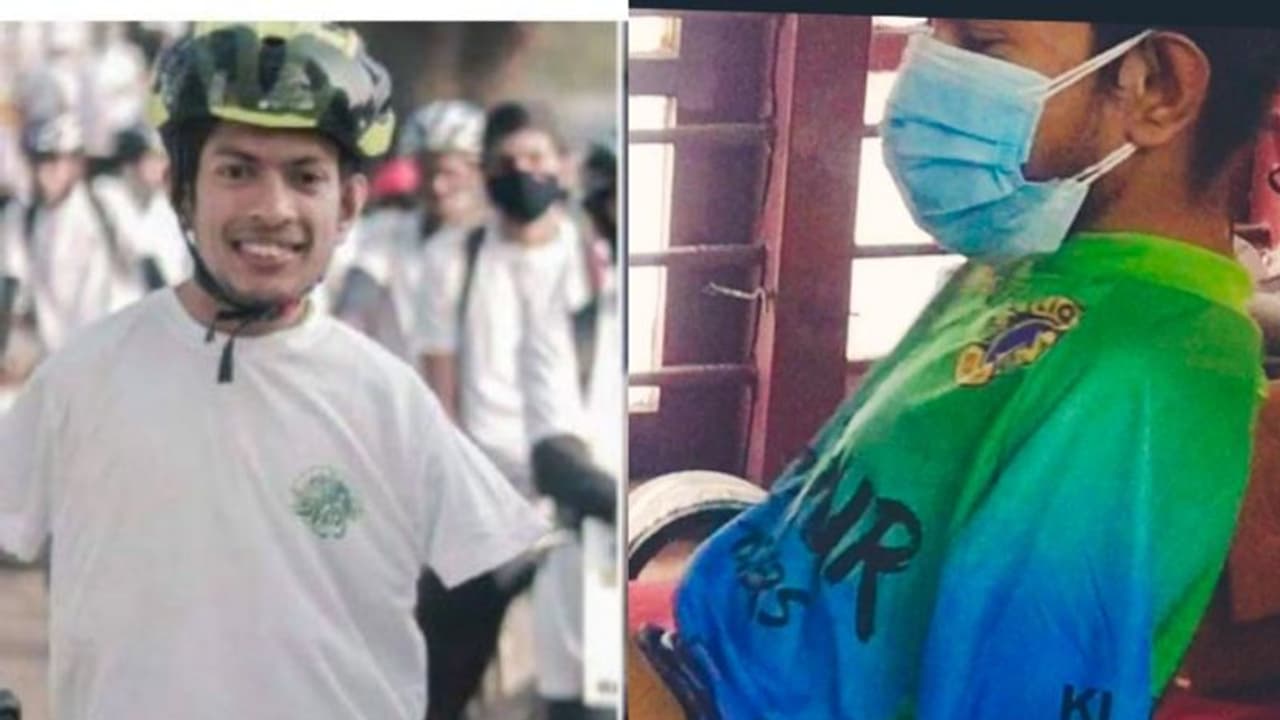 'ജന്മനാ കൈകളില്ല'; കേരളത്തിൽ കാലിൽ വാക്സിൻ എടുത്ത ആദ്യ വ്യക്തിയായി പ്രണവ് 'ജന്മനാ കൈകളില്ല'; കേരളത്തിൽ കാലിൽ വാക്സിൻ എടുത്ത ആദ്യ വ്യക്തിയായി പ്രണവ്