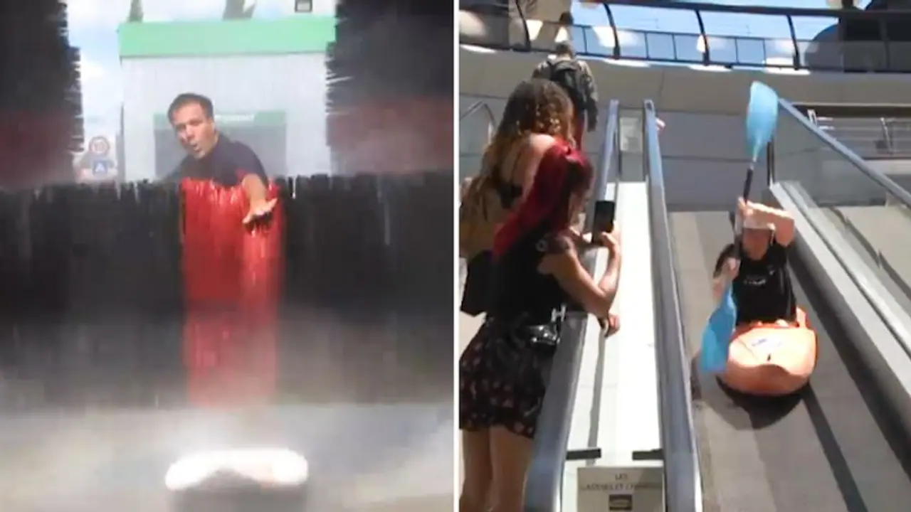 French YouTuber recreates Olympic moves on random people, watch video