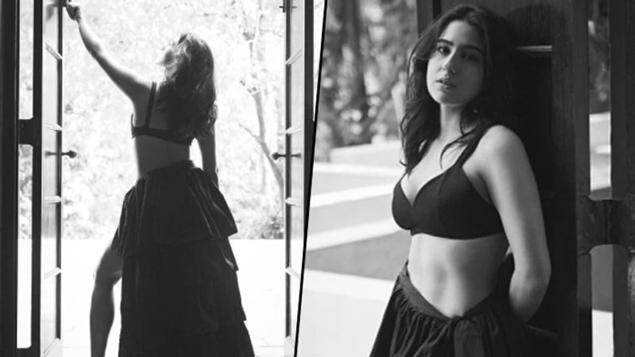 Sara Ali Khan looks like poetry in latest monochrome pictures, flaunts toned body