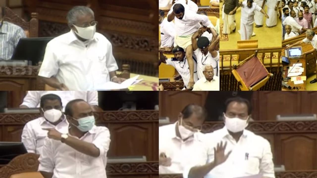 ശിവൻകുട്ടിയുടെ രാജി ആവശ്യപ്പെട്ട് പ്രതിപക്ഷം നിയമസഭയിൽ: രാജിയുടെ പ്രശ്നം ഉദിക്കുന്നില്ലെന്ന് മുഖ്യമന്ത്രി ശിവൻകുട്ടിയുടെ രാജി ആവശ്യപ്പെട്ട് പ്രതിപക്ഷം നിയമസഭയിൽ: രാജിയുടെ പ്രശ്നം ഉദിക്കുന്നില്ലെന്ന് മുഖ്യമന്ത്രി