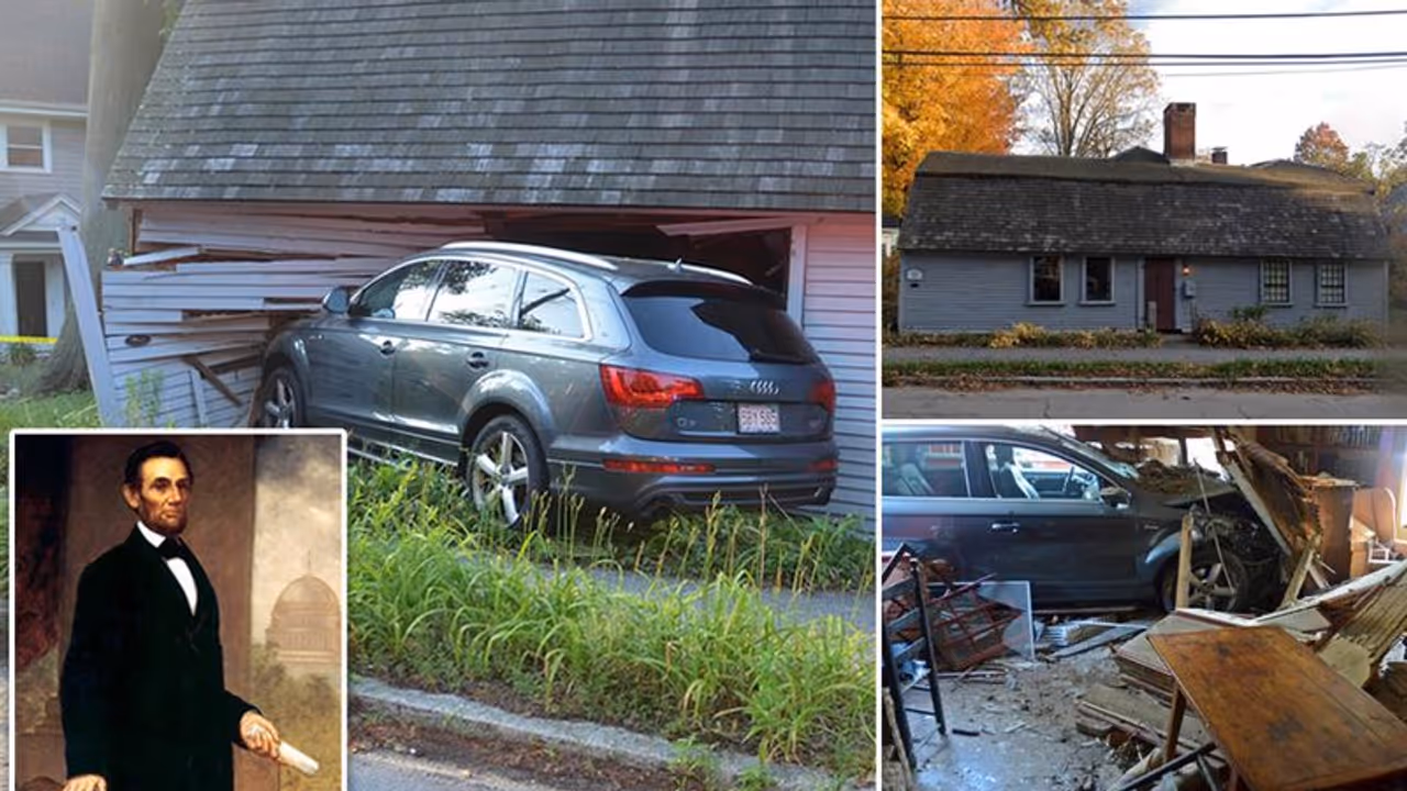 അണ്ണാൻ കുഞ്ഞിനെ രക്ഷിക്കാൻ കാർ വെട്ടിച്ചു, ഇടിച്ചു കയറിയത് എബ്രഹാം ലിങ്കന്റെ വീട്ടില്! അണ്ണാൻ കുഞ്ഞിനെ രക്ഷിക്കാൻ കാർ വെട്ടിച്ചു, ഇടിച്ചു കയറിയത് എബ്രഹാം ലിങ്കന്റെ വീട്ടില്!