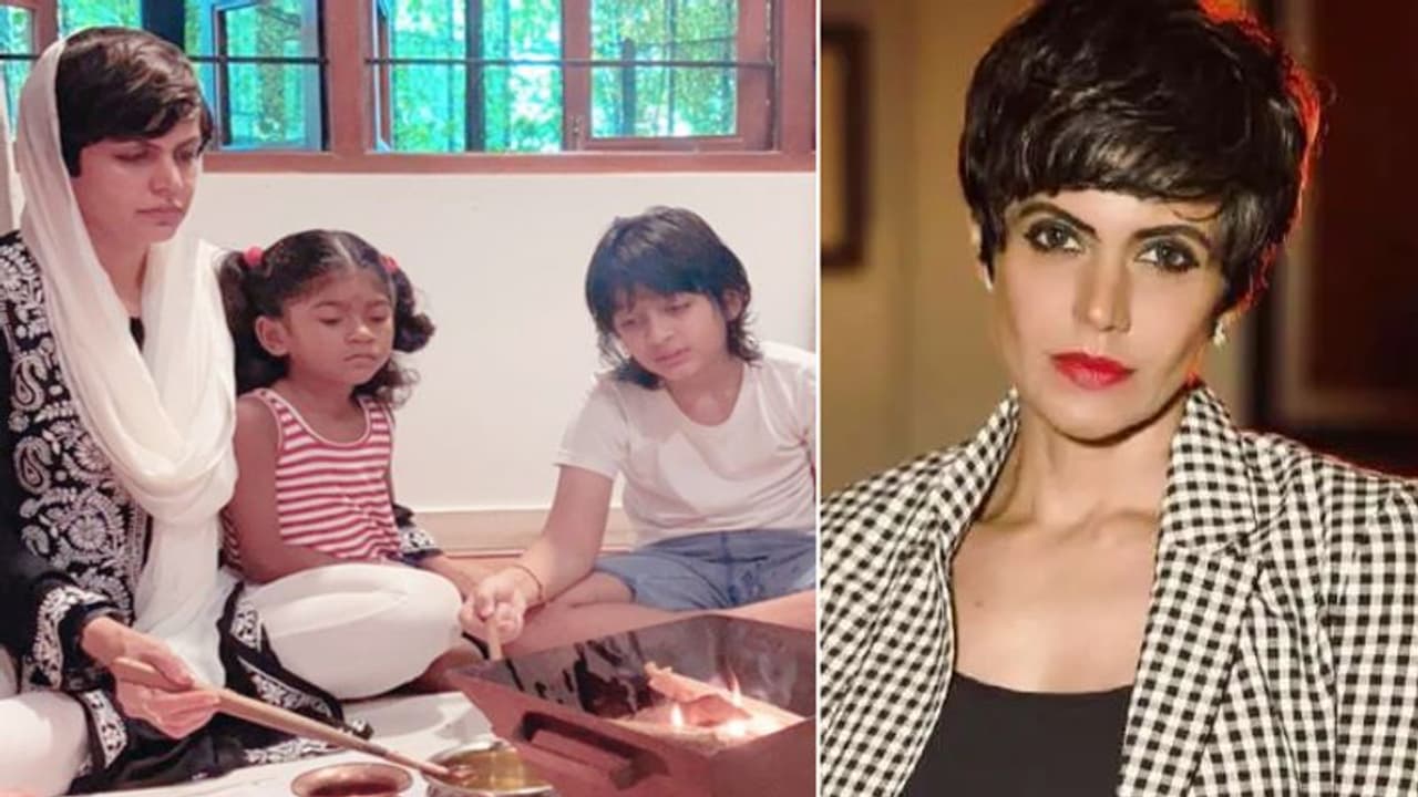 मंदिरा बेदी ने पति की मौत के महीनेभर बाद रखी पूजा, मुरझाया चेहरा और दुखी मन से बच्चों संग किया हवन मंदिरा बेदी ने पति की मौत के महीनेभर बाद रखी पूजा, मुरझाया चेहरा और दुखी मन से बच्चों संग किया हवन