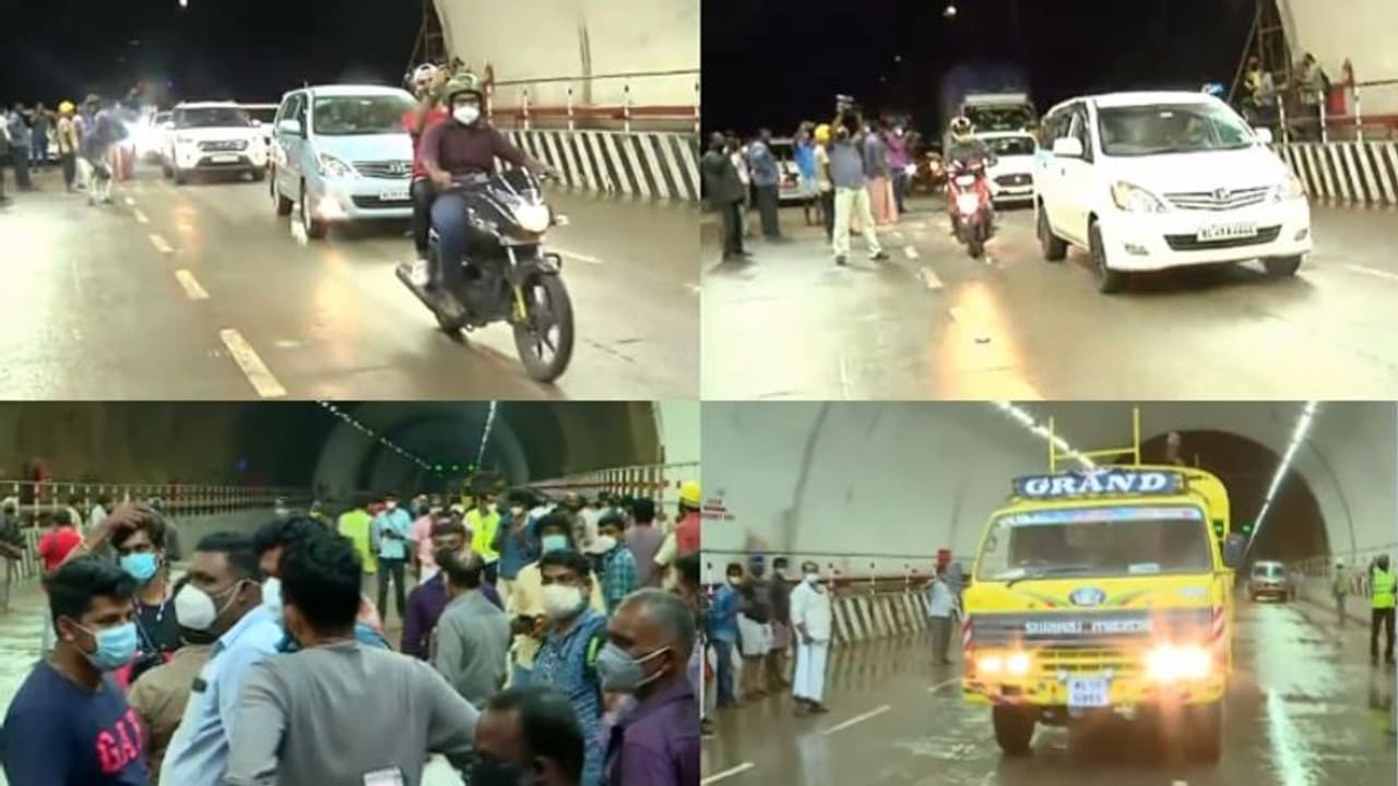 കാത്തിരുന്നത് 11 വർഷം: കുതിരാൻ തുരങ്കം ഗതാഗതത്തിനായി തുറന്നു കാത്തിരുന്നത് 11 വർഷം: കുതിരാൻ തുരങ്കം ഗതാഗതത്തിനായി തുറന്നു
