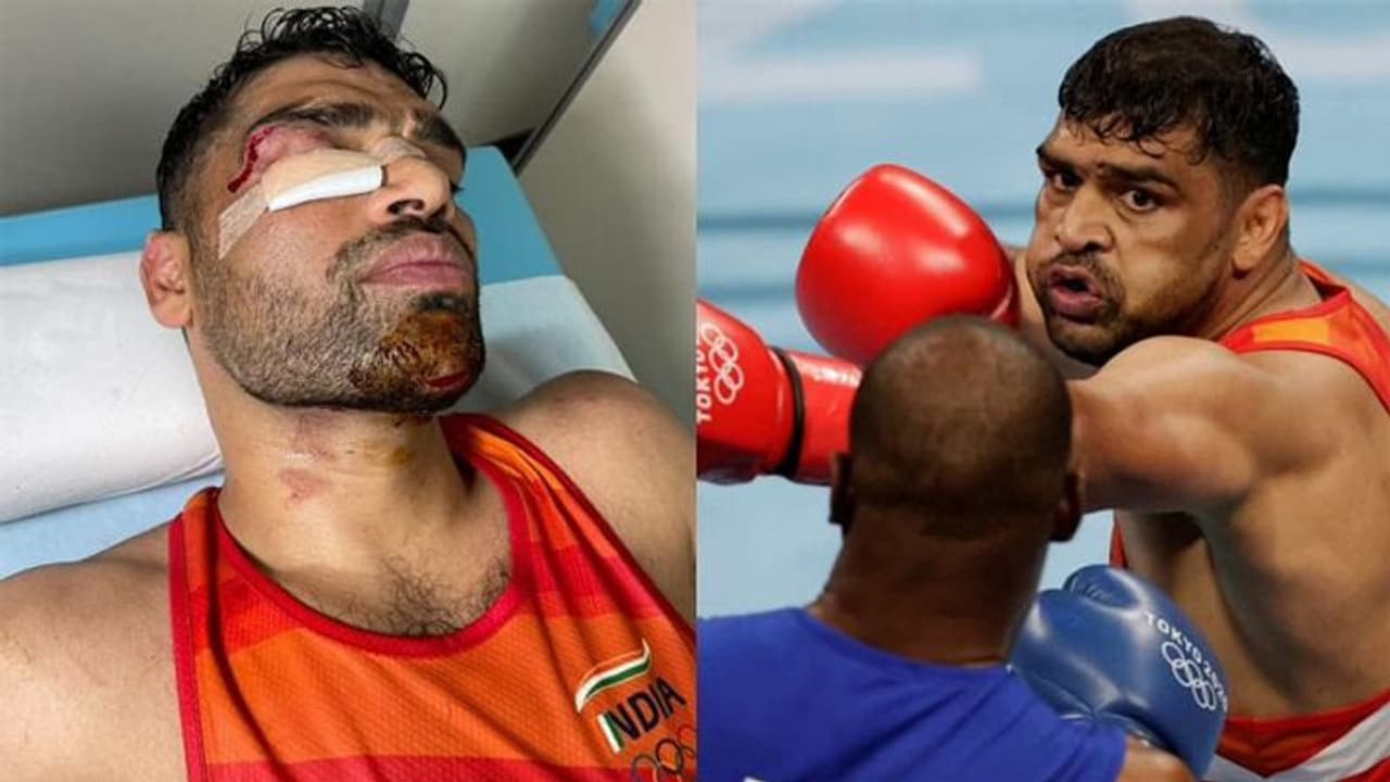 Tokyo Olympics 2020: जख्मी हुआ भारतीय शेर, क्वार्टर फाइनल मुकाबले से पहले चेहरे पर आए 7 टांके Tokyo Olympics 2020: जख्मी हुआ भारतीय शेर, क्वार्टर फाइनल मुकाबले से पहले चेहरे पर आए 7 टांके