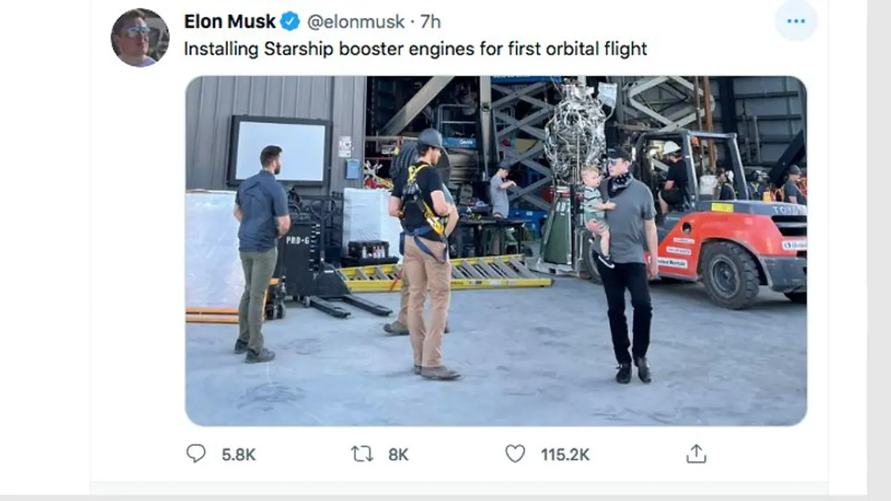 Elon Musk takes son X Æ A-Xii to Starbase, shares pic with him; netizens react