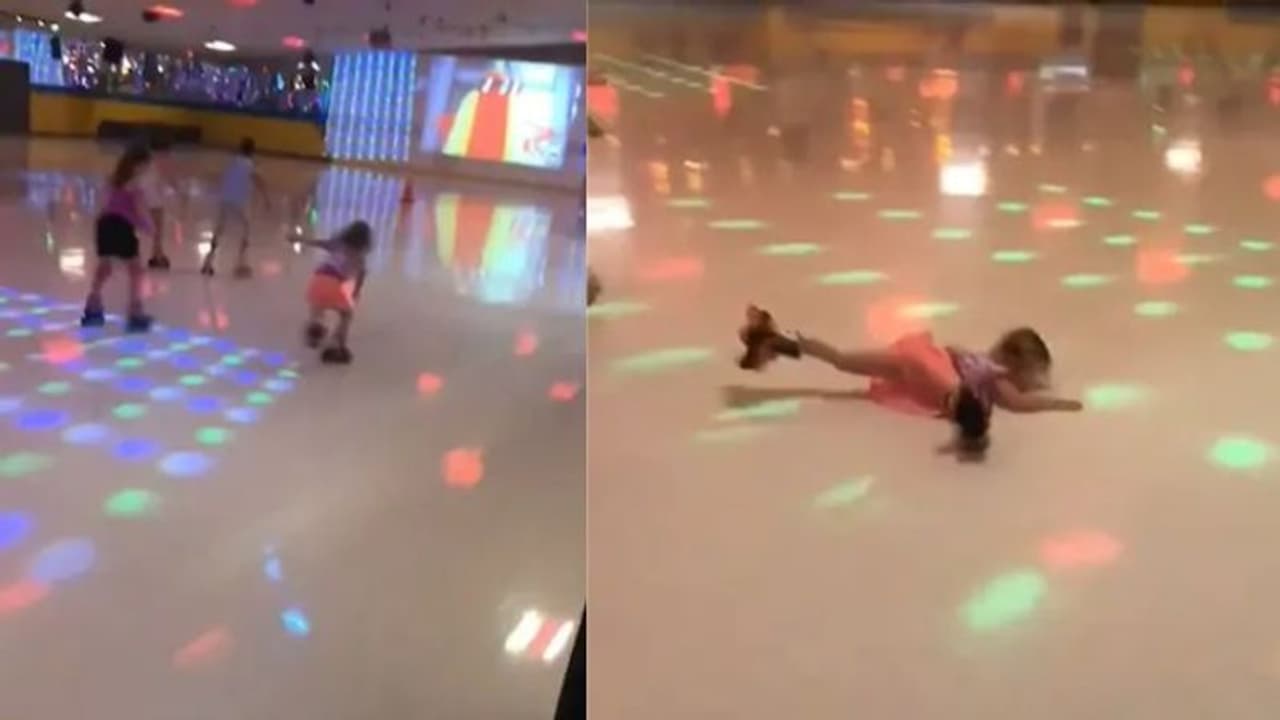 റോളർ സ്‌കേറ്റിങിനിടെ നിലത്തുവീണ് നാലുവയസുകാരി; ശേഷം സംഭവിച്ചത്...