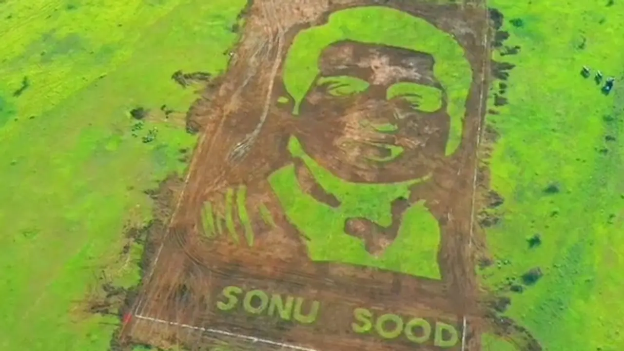 Sonu Sood's fan creates 50000 sq ft portrait on actor's birthday; leaves netizens stunned