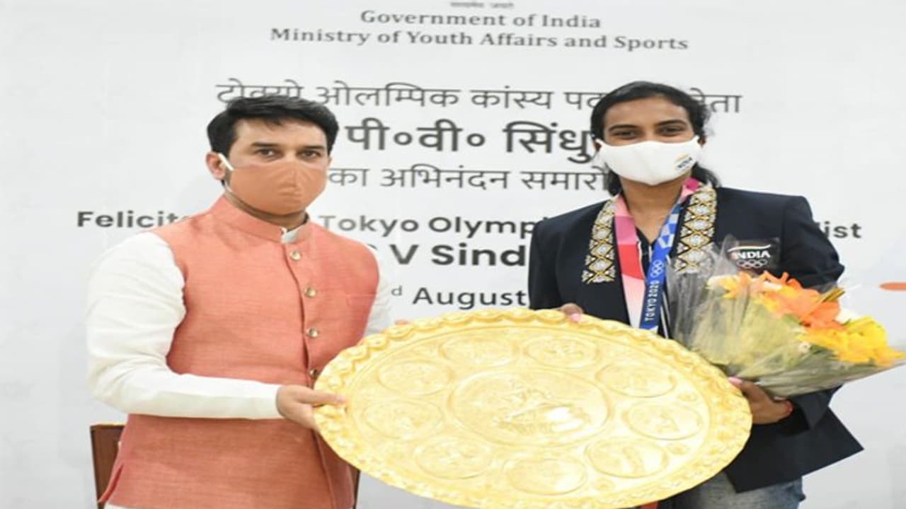 Tokyo Olympics 2020: इस तरह हुआ पीवी सिंधु का स्वागत, खेलमंत्री बोले वह स्पोर्ट्स आइकन