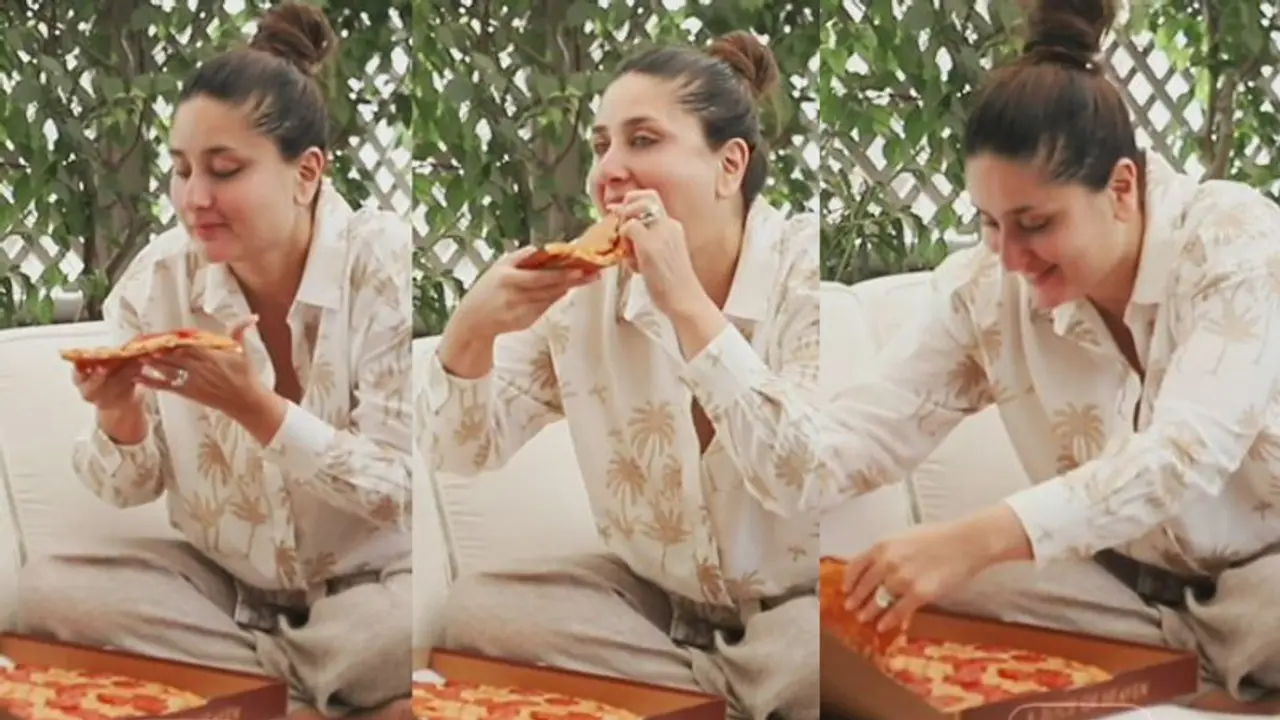 बिग साइज पिज्जा देखते ही उस पर टूट पड़ी Kareena Kapoor, स्वाद लेते ही दिए कुछ इस तरह के एक्सप्रेशन बिग साइज पिज्जा देखते ही उस पर टूट पड़ी Kareena Kapoor, स्वाद लेते ही दिए कुछ इस तरह के एक्सप्रेशन