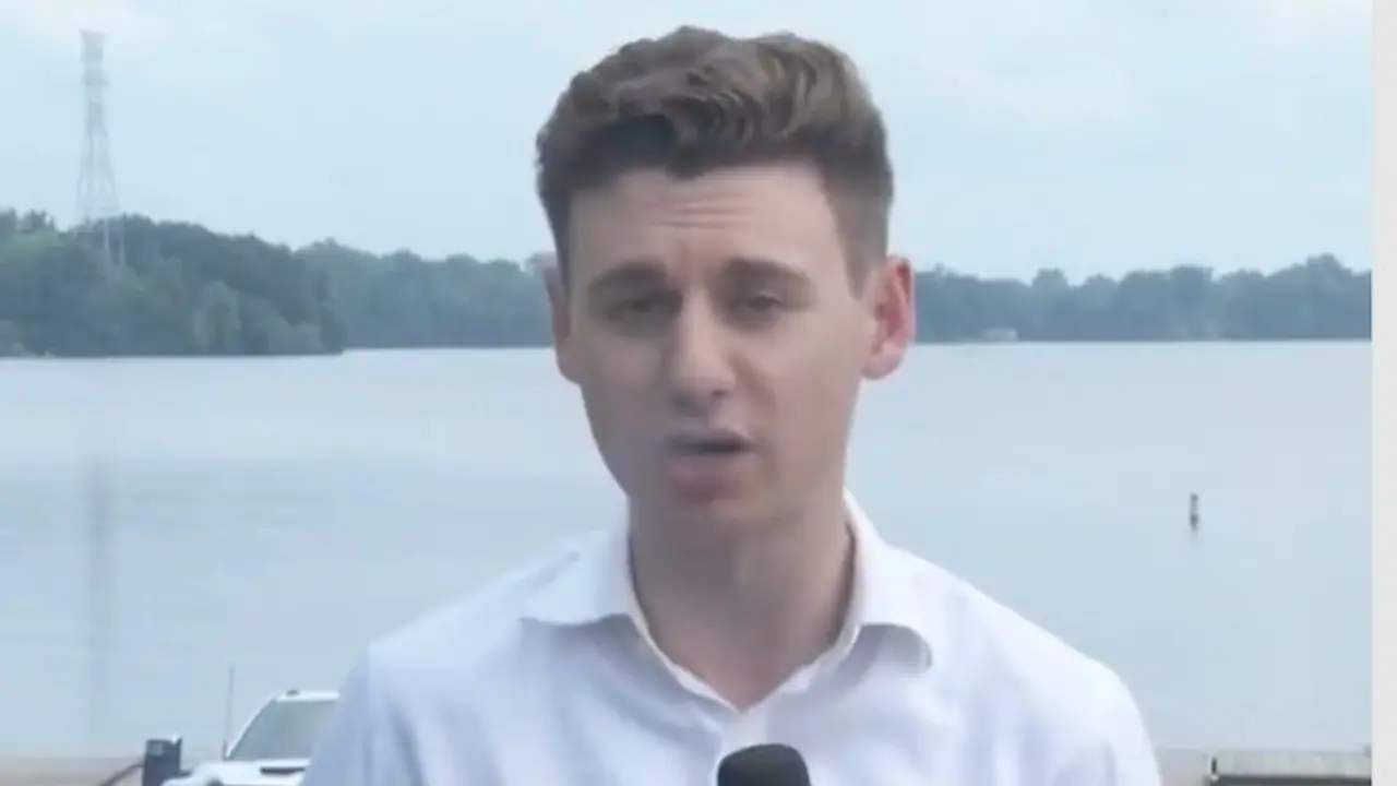 Video of car sliding and sinking into a lake on live television goes viral; Watch here Video of car sliding and sinking into a lake on live television goes viral; Watch here