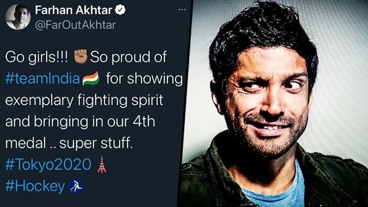 Farhan Akhtar's oops moment: Toofaan actor gets trolled after he wrongly cheers for Indian women’s hockey team Farhan Akhtar's oops moment: Toofaan actor gets trolled after he wrongly cheers for Indian women’s hockey team
