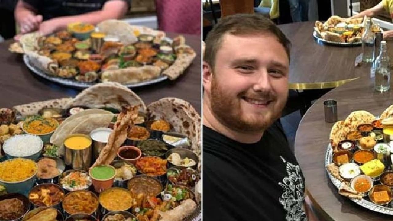 50 വിഭവങ്ങളടക്കം 7 കിലോയുടെ വമ്പന് മീല്സ്; ചലഞ്ചുമായി റെസ്റ്റോറന്റ് 50 വിഭവങ്ങളടക്കം 7 കിലോയുടെ വമ്പന് മീല്സ്; ചലഞ്ചുമായി റെസ്റ്റോറന്റ്