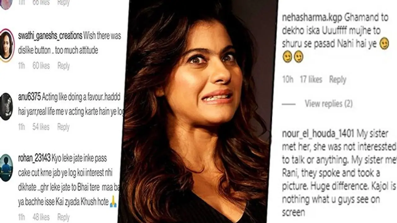 Kajol brutally trolled; netizens call her 'ghamandi aurat', arrogant and more (Read comments)