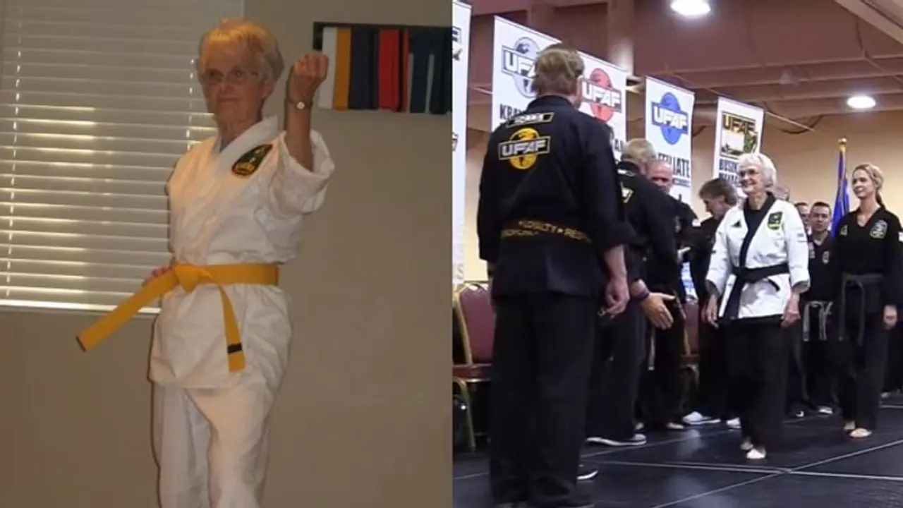 'ഇതൊക്കെ എന്ത്'; 83 ാം വയസ്സില് ബ്ലാക്ക് ബെല്റ്റ് നേടി താരമായൊരു മുത്തശ്ശി 'ഇതൊക്കെ എന്ത്'; 83 ാം വയസ്സില് ബ്ലാക്ക് ബെല്റ്റ് നേടി താരമായൊരു മുത്തശ്ശി