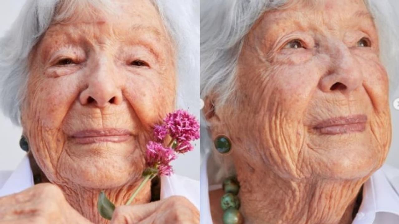 കൊച്ചുമകളുടെ മേക്കപ്പ് ബ്രാന്ഡിന്റെ മുഖമായി 99കാരി മുത്തശ്ശി കൊച്ചുമകളുടെ മേക്കപ്പ് ബ്രാന്ഡിന്റെ മുഖമായി 99കാരി മുത്തശ്ശി