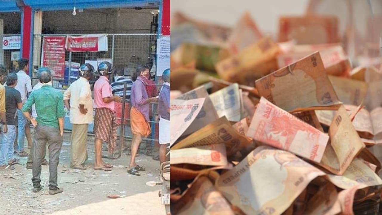 അമ്പലത്തിലെ കാണിക്ക വഞ്ചി മോഷ്ടിച്ചു, ബിവറേജില് മദ്യം വാങ്ങിക്കാനെത്തി; കുരുക്കായി പത്തുരൂപ നോട്ടുകള് അമ്പലത്തിലെ കാണിക്ക വഞ്ചി മോഷ്ടിച്ചു, ബിവറേജില് മദ്യം വാങ്ങിക്കാനെത്തി; കുരുക്കായി പത്തുരൂപ നോട്ടുകള്