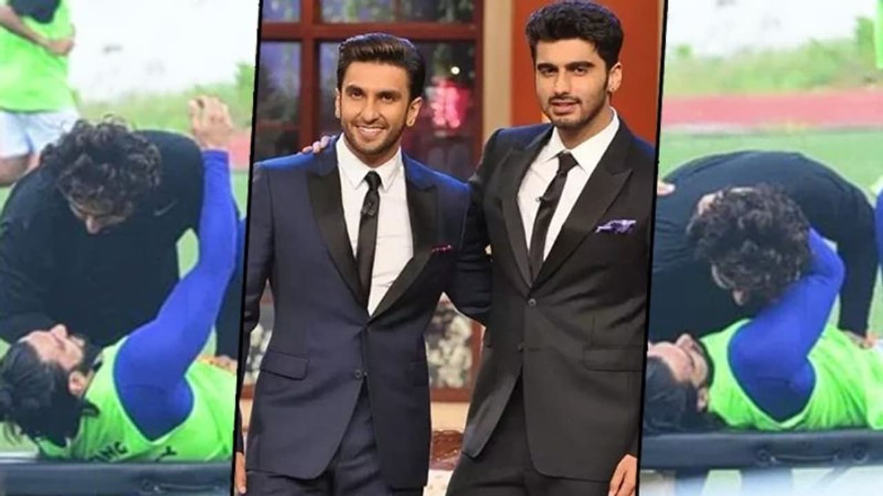 Ranveer Singh smooches Arjun Kapoor in public; watch their viral bromance video