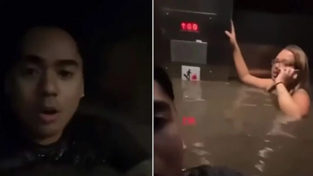 लिफ्ट में फंसे थे दोस्त, पानी गले तक आ चुका था, फोन कर मदद मांग रहे थे, वीडियो में देखें बचे या हो गई मौत लिफ्ट में फंसे थे दोस्त, पानी गले तक आ चुका था, फोन कर मदद मांग रहे थे, वीडियो में देखें बचे या हो गई मौत