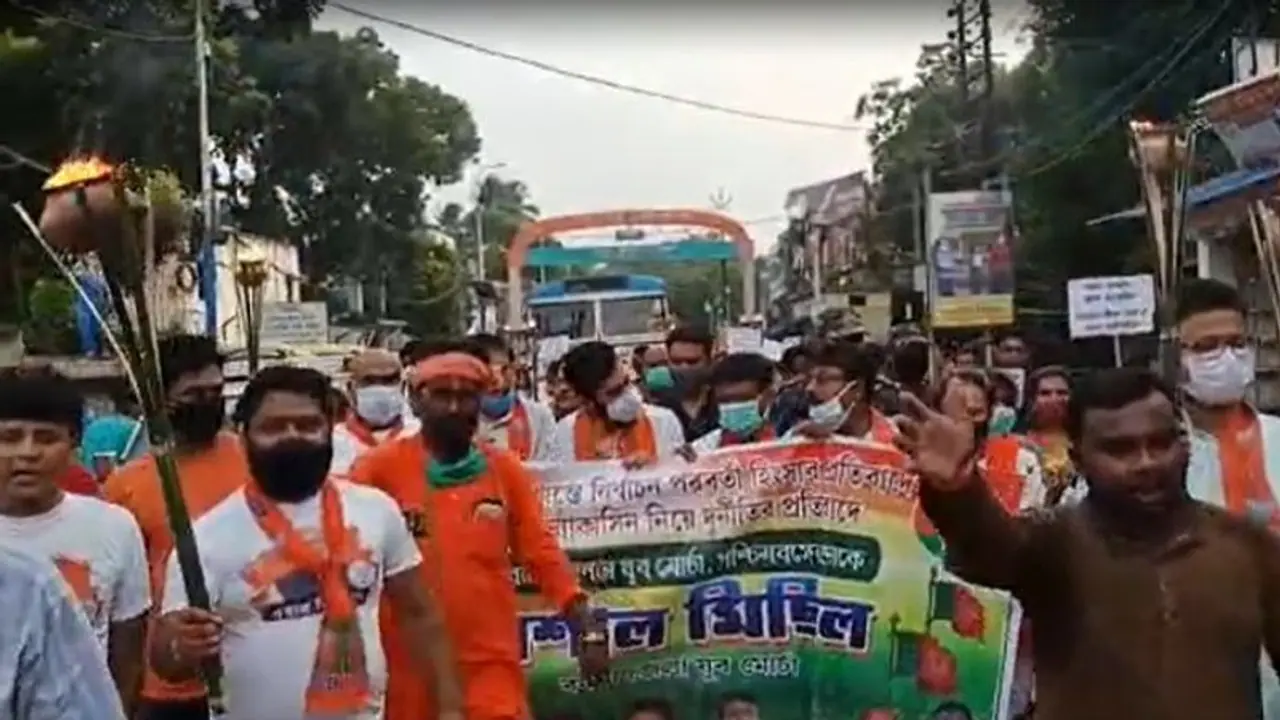 দলবদলের জল্পনায় বিশ্বজিৎ দাস, বিজেপির মশাল মিছিলে অনুপস্থিত বাগদার বিধায়ক