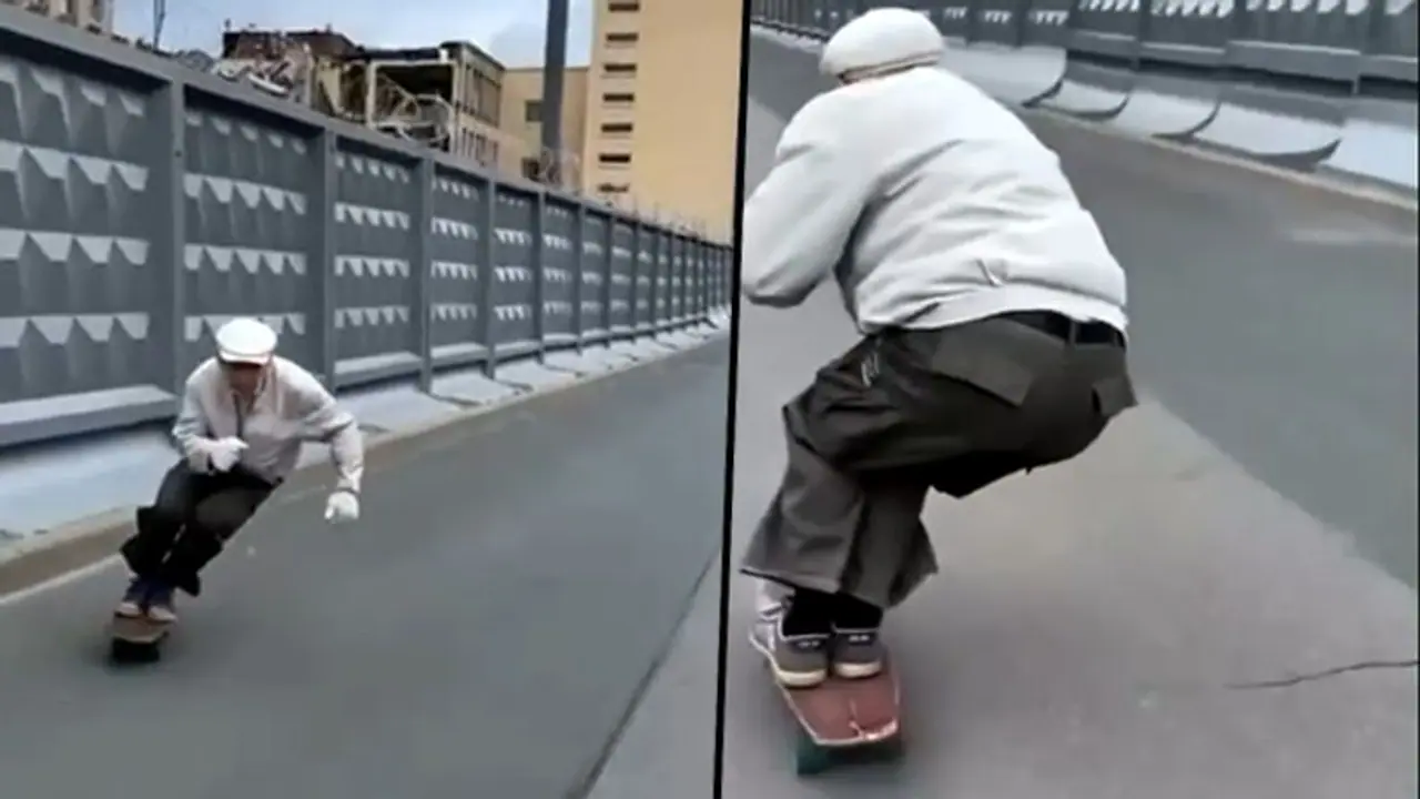 പ്രായം വെറും നമ്പർ മാത്രം; അനായാസം സ്കേറ്റിങ് ചെയ്യുന്ന എഴുപത്തിമൂന്നുകാരന്‍; വൈറലായി വീഡിയോ