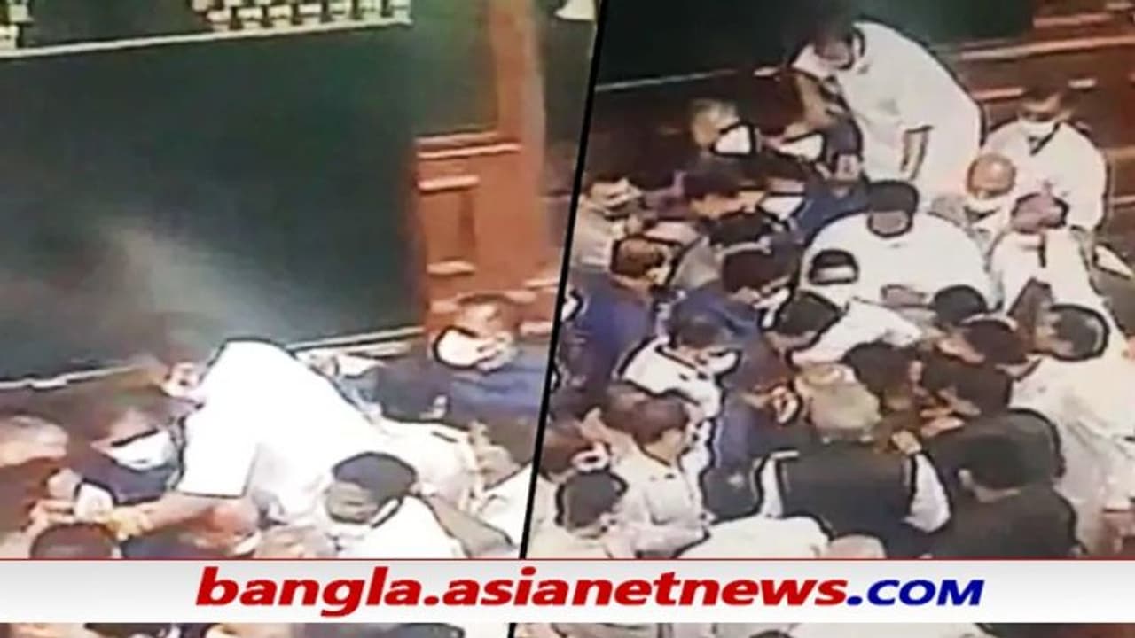 Viral Video সাংসদ এবং মার্শালদের কুস্তি, কী ঘটেছিল রাজ্যসভায়, দেখুন সিসিটিভি ফুটেজ Viral Video সাংসদ এবং মার্শালদের কুস্তি, কী ঘটেছিল রাজ্যসভায়, দেখুন সিসিটিভি ফুটেজ