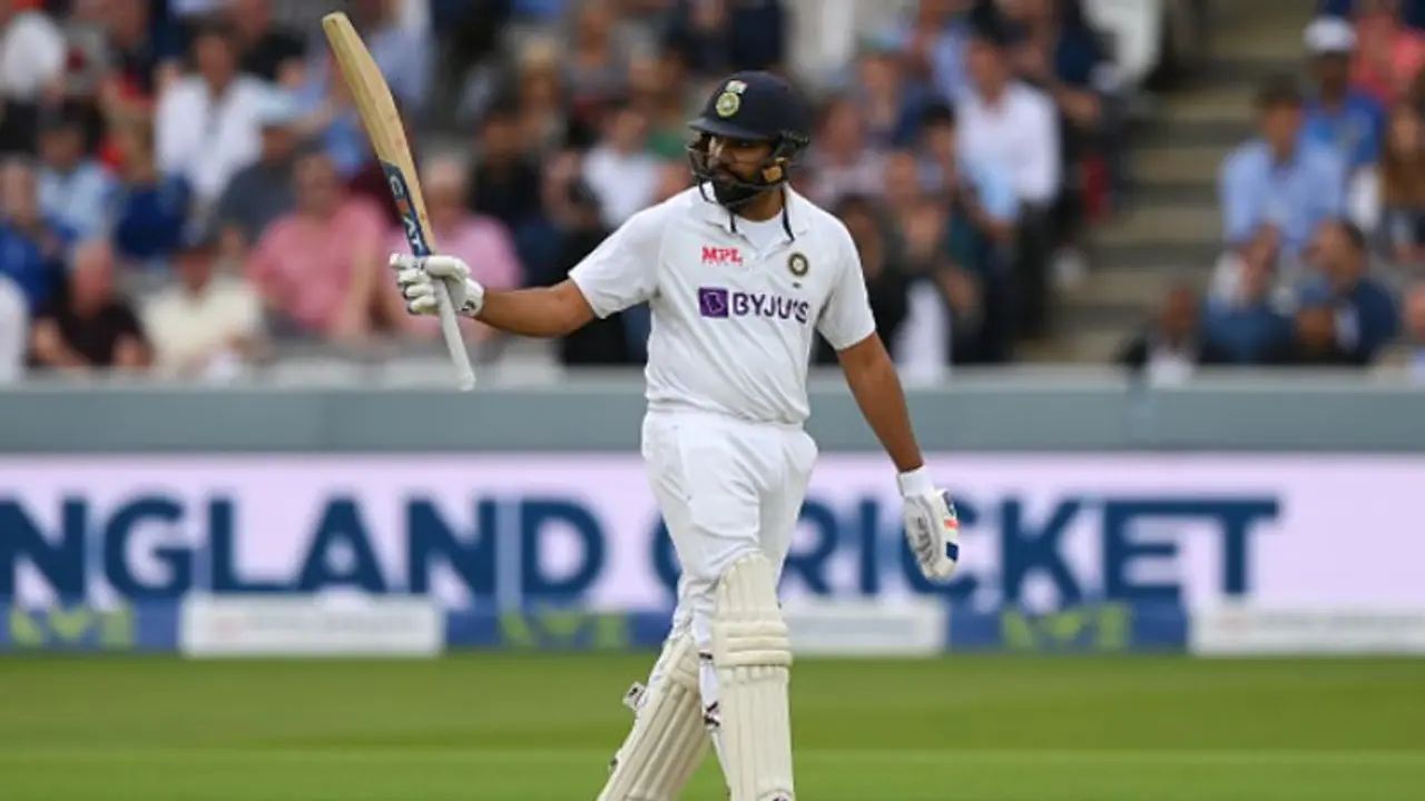 রোহিত শর্মার আক্রমণাত্মক ব্য়াটিং, বৃষ্টি বিঘ্নিত লর্ডস টেস্টে ভালো শুরু ভারতের রোহিত শর্মার আক্রমণাত্মক ব্য়াটিং, বৃষ্টি বিঘ্নিত লর্ডস টেস্টে ভালো শুরু ভারতের