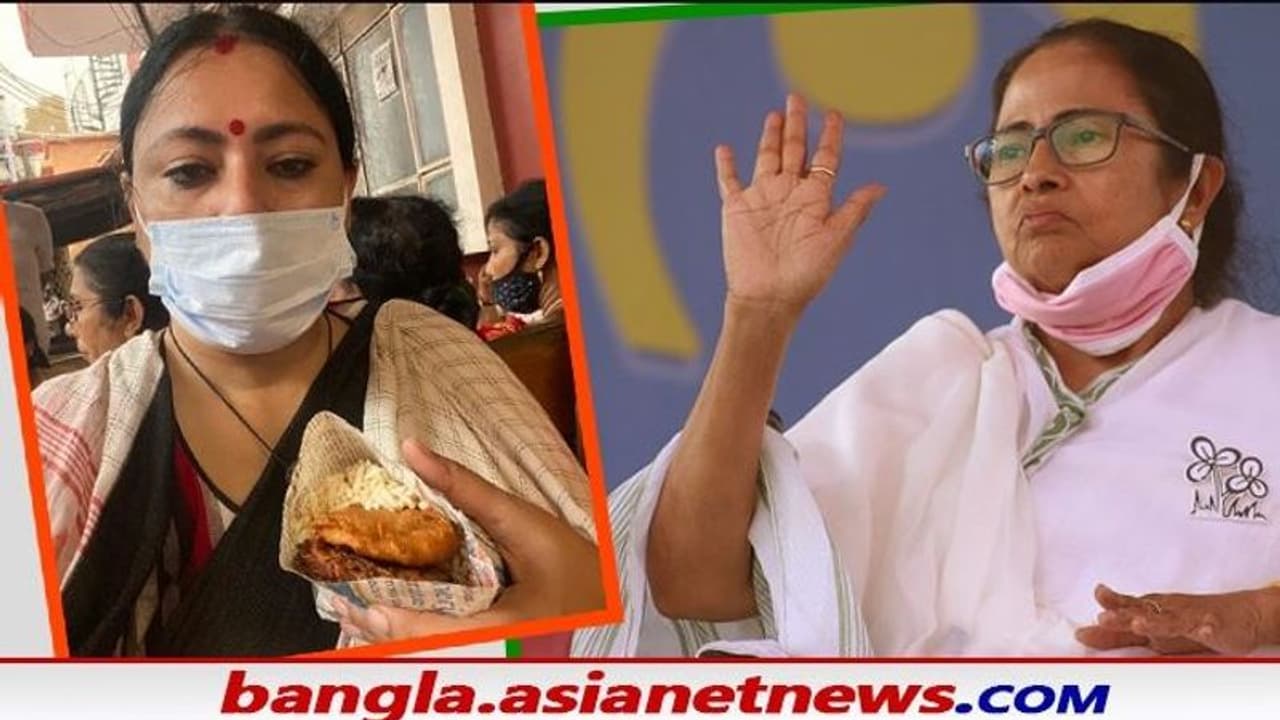 'মুখ্য়মন্ত্রীর পছন্দের শিল্প লালবাজারে', গ্রেফতারির পর চপ মুড়ি পেয়ে চটলেন অগ্নিমিত্রা 'মুখ্য়মন্ত্রীর পছন্দের শিল্প লালবাজারে', গ্রেফতারির পর চপ মুড়ি পেয়ে চটলেন অগ্নিমিত্রা