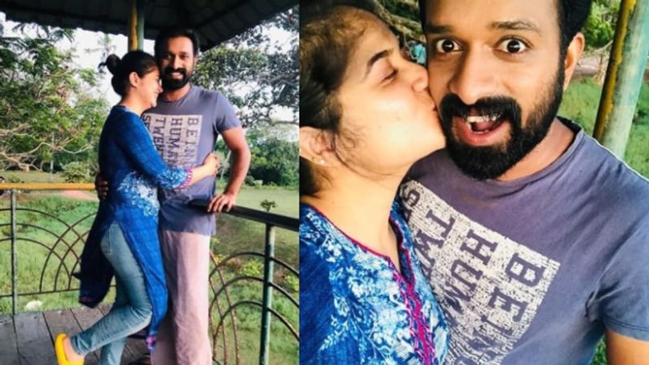 'നിങ്ങളുടെ ശിവൻ', സജിനൊപ്പമുള്ള ഫോട്ടോ പങ്കുവെച്ച് ഷഫ്‍ന