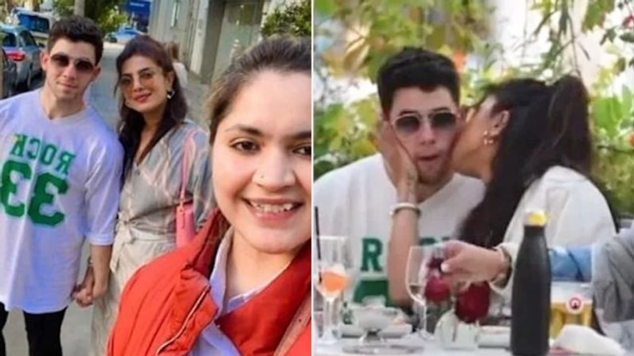 Watch Priyanka Chopra kissed Nick Jonas at London restaurant; also indulged in PDA; take a look Watch Priyanka Chopra kissed Nick Jonas at London restaurant; also indulged in PDA; take a look