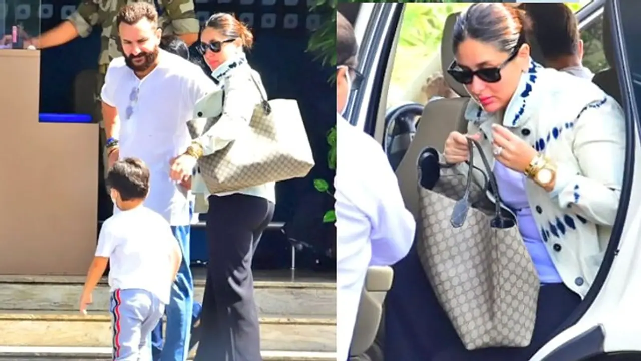 सैफ अली खान की फैमिली हुई स्पॉटः तैमूर को समझाती दिखीं करीना कपूर, नींद में मस्त दिखा बेटा जेह PHOTOS सैफ अली खान की फैमिली हुई स्पॉटः तैमूर को समझाती दिखीं करीना कपूर, नींद में मस्त दिखा बेटा जेह PHOTOS