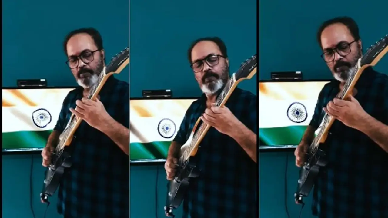 ഗിറ്റാറിൽ ദേശീയ​ഗാനം വായിച്ച് ഷമ്മി തിലകൻ; ഇങ്ങനൊരു കഴിവ് ഉണ്ടായിരുന്നോന്ന് സോഷ്യൽമീഡിയ