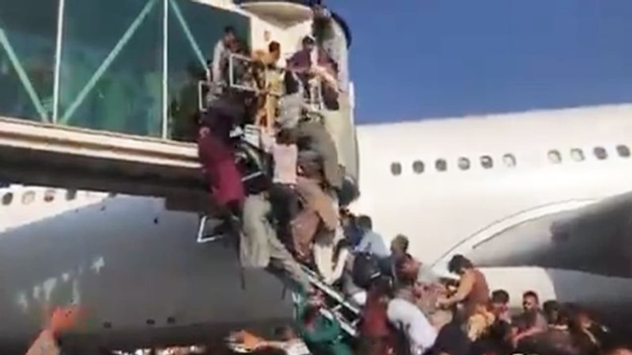 Afghan conflict: Heart wrenching viral video shows panic, desperation among people to leave country Afghan conflict: Heart wrenching viral video shows panic, desperation among people to leave country